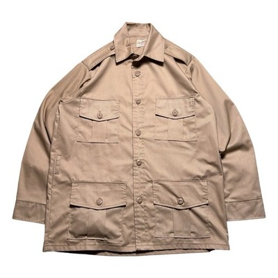 Vintage 1970s SAFTBAK Khaki Safari Jacket With Belt EUC True Large