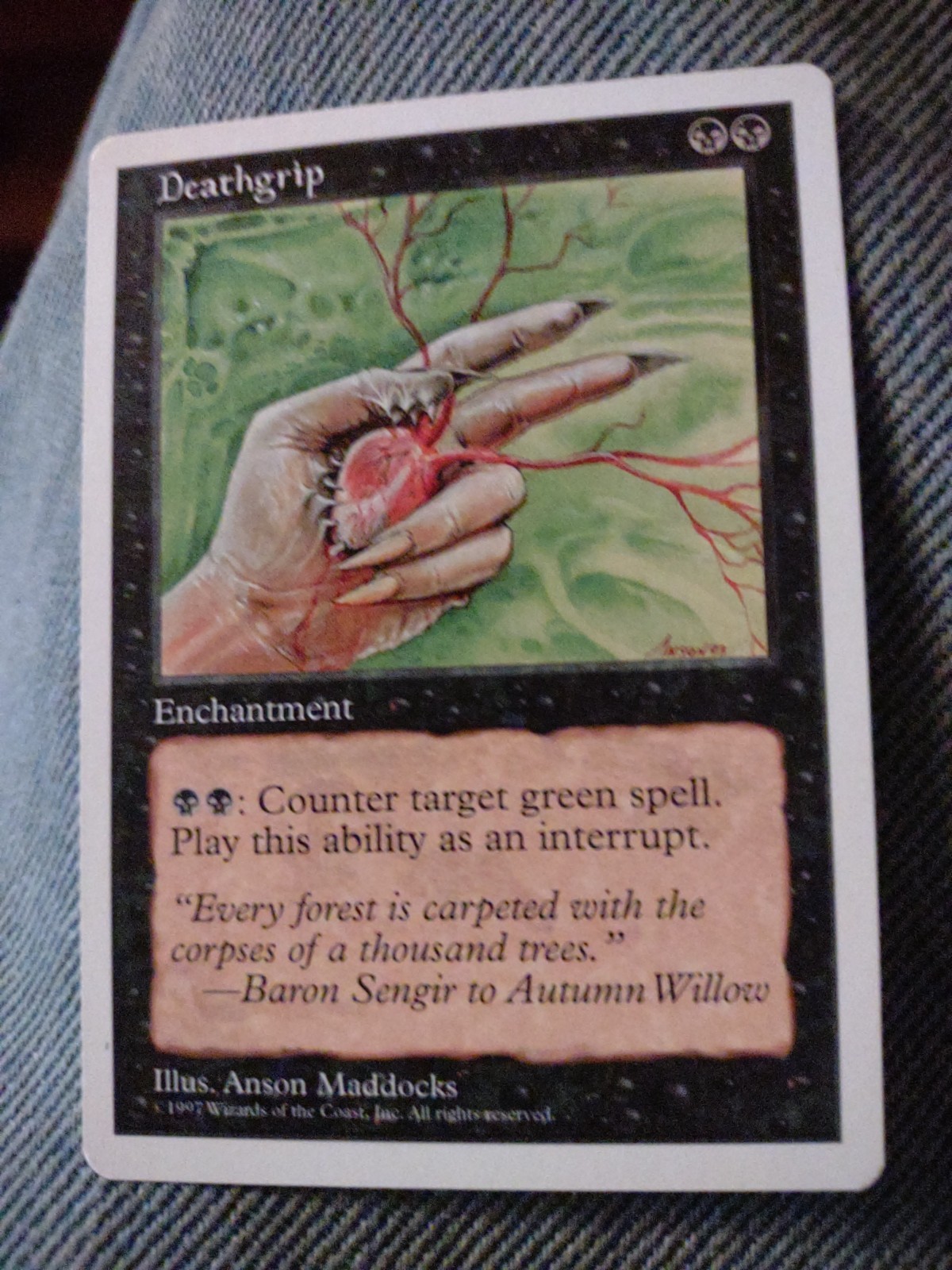 Deathgrip Fifth Edition Magic the Gathering MTGCCG TCG NM+
