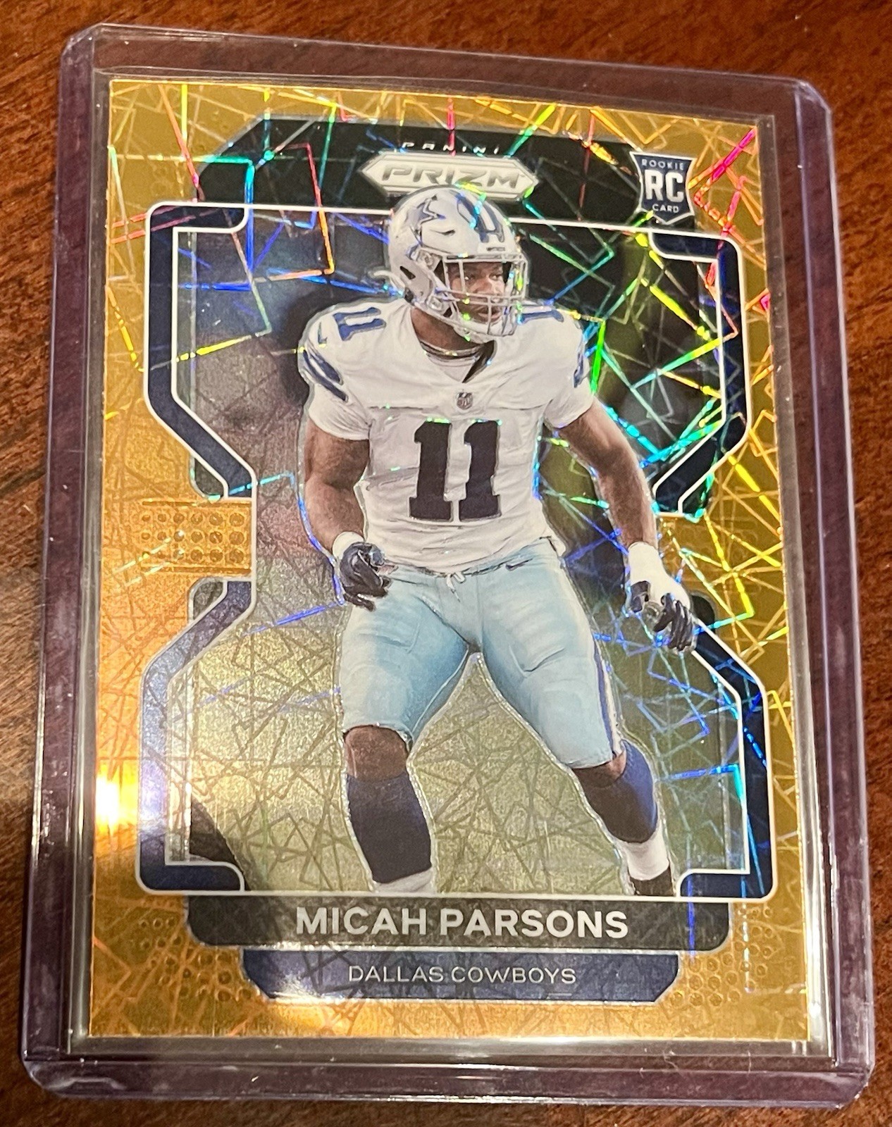 2021 Panini Prizm Rookie Micah Parsons #382 Orange Lazer Prizm RC Cowboys