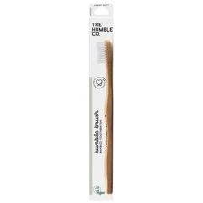 The Humble Co. Adult Soft Bamboo Toothbrush, White