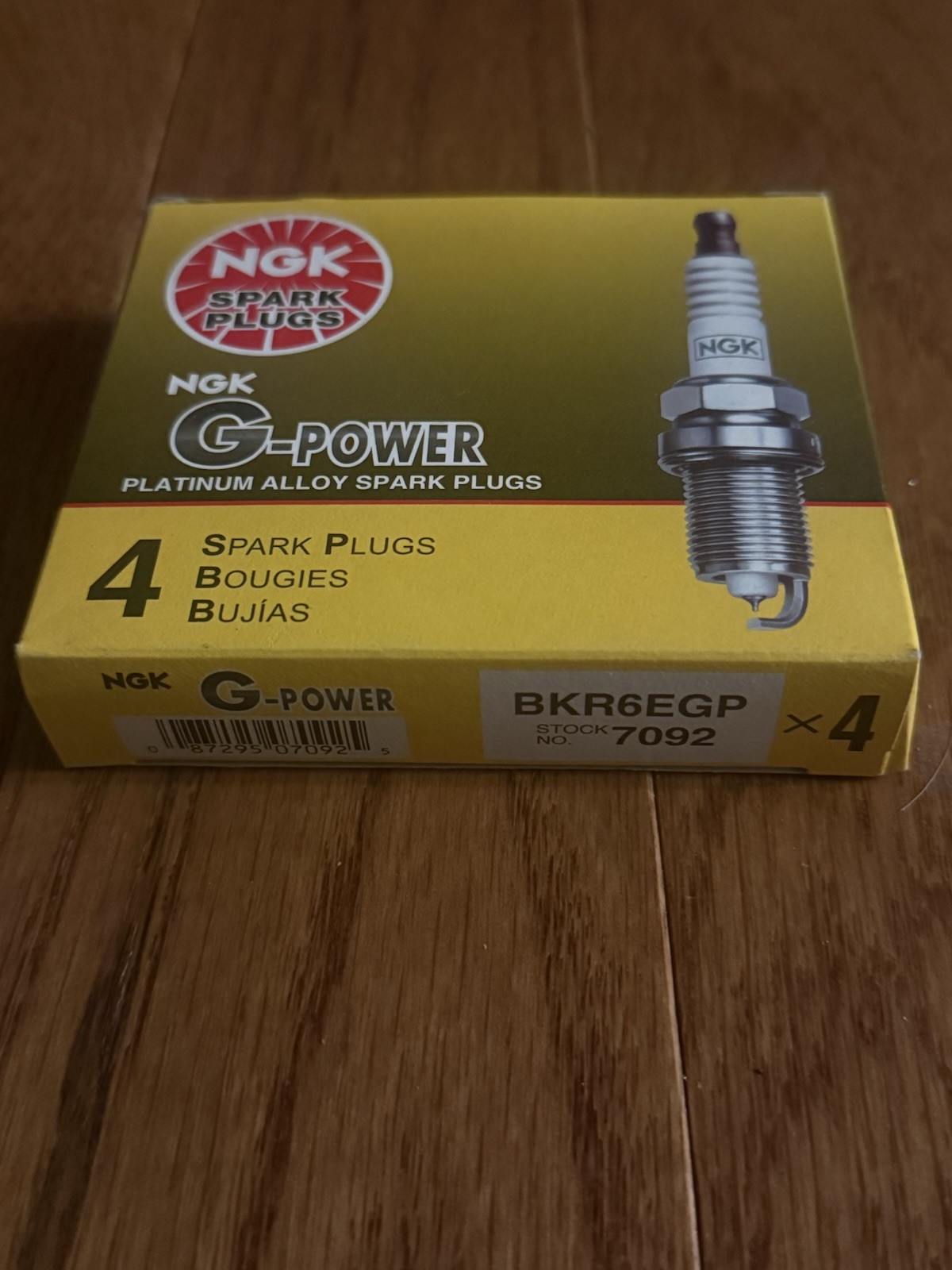 4 New NGK G Power Spark Plugs BKR6EGP 7092