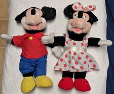 Vintage Applause Plush The Walt Disney Company Mickey And Minnie Mouse 17"