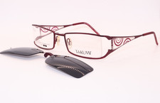 NEW TAKUMI T9769 30 BURGUNDY AUTHENTIC EYEGLASSES SUNGLASSES W/CLIP ON 50-18