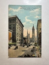 Postcard Odd Fellows Temple, Broad Street, Philadelphia PA