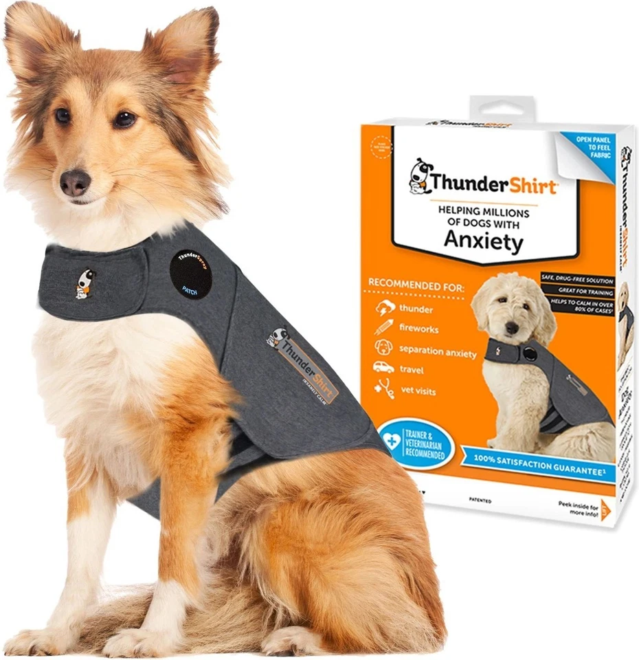 ThunderShirt Classic Anxiety & Calming Vest for Dogs, Heather Grey, XL - Image 3 of 4