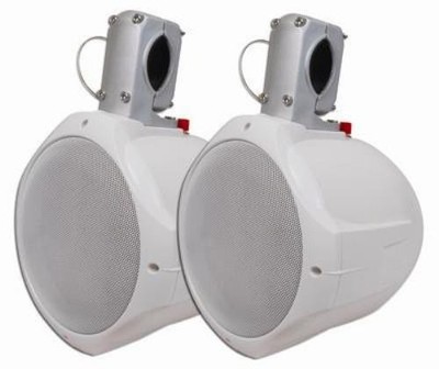 1Pc MULTICOMP PRO 60-10030 8'' Marine Wakeboard Two-Way Speaker Pair White