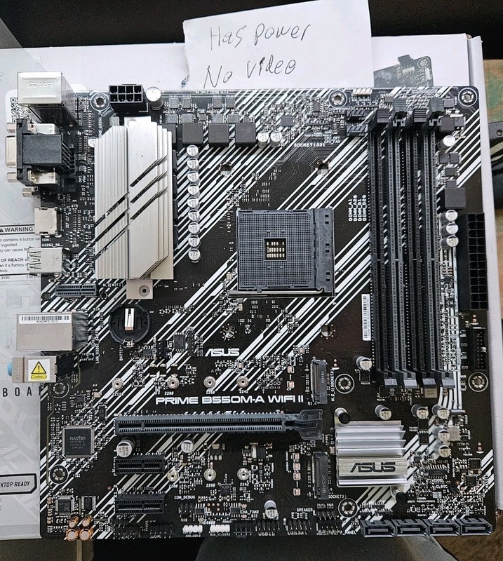 Motherboard Lot Of 3 ASUS Prime B550M-A Wifi II B550M-A Socket AM4 AMD