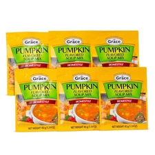 Grace Pumpkin Flavored Soup Mix 1.59oz - 6 Pack Homestyle Jamaican Soup Mix