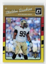 2016 DONRUSS OPTIC SHELDON RANKINS #140 RED YELLOW RC SAINTS
