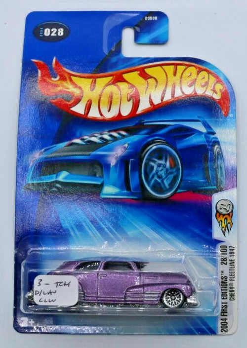 Lot of 7 Hot Wheels 2004 First Editions 1947 Chevy Fleetline Purple 028/100 1:64