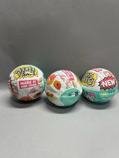 MGA's Mini Verse Make It Mini Food Cafe Series 3 Lot Of 3 Balls Set New