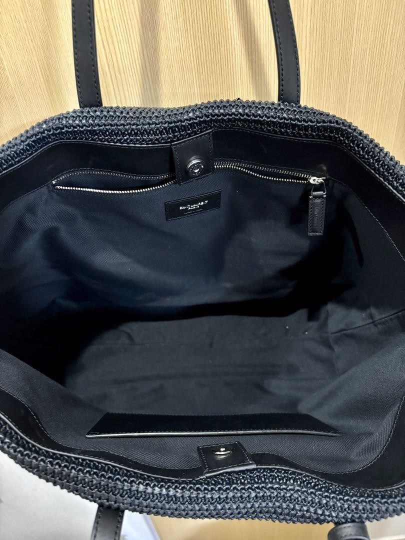 Borsa tote Yves Saint Laurent in pelle nera usata prodotto autentico dal Giappone