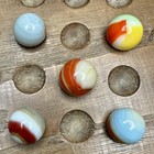 Lot of (5) Vintage Vitro Marbles Nice Assortment 5/8” and (1) 11/16” — photo 6