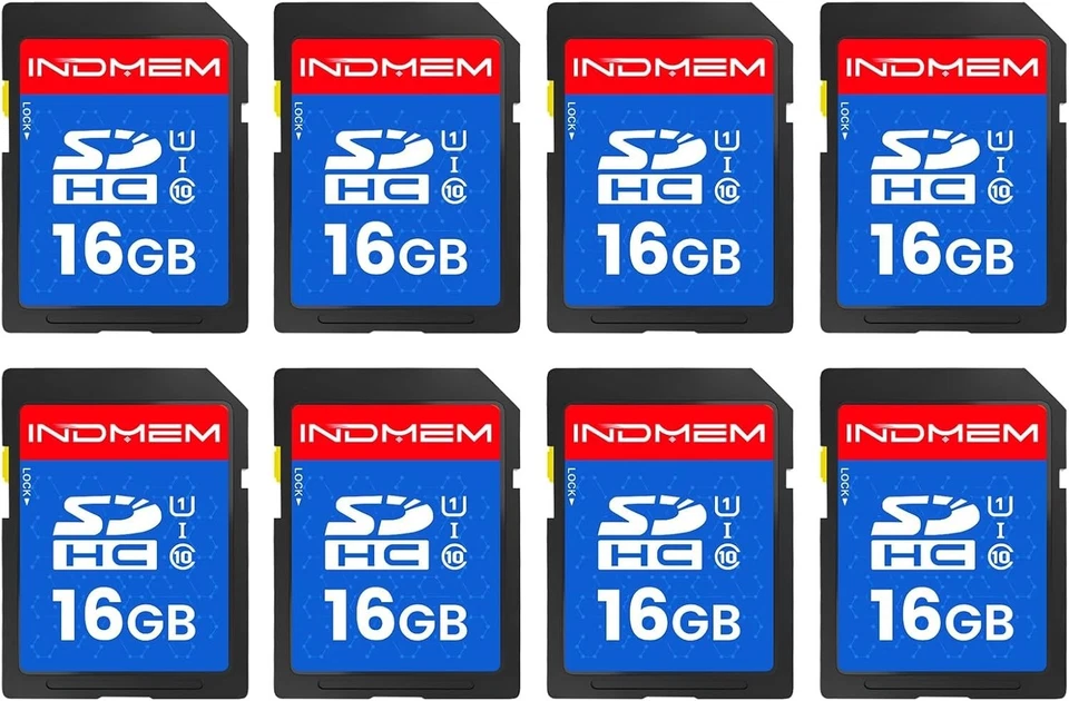 High-Speed 16GB SD Card Pack - 8 Class 10 MLC Memory Cards for Devices - Image 3 of 4