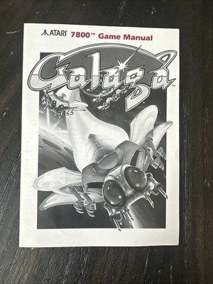 Atari 7800 Manual Only Galaga 