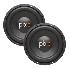 PowerBass 2 S-1204D 12" Dual 4-Ohm Subwoofers