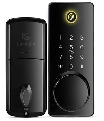 LOCKSTAR  Smart Door Lock   Keyless Entry Deadbolt Door Lock Multiple Entry