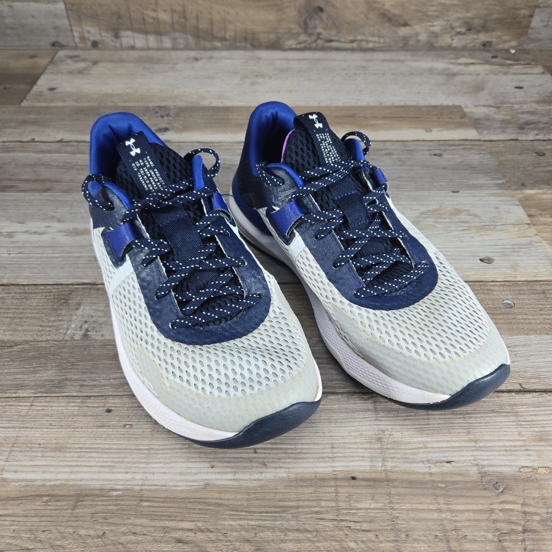 Under Armour Project Rock BSR 2 Blue White Mens 8 Womens 9.5