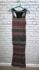 American Eagle, Women SP (XS), Boho Tribal Bodycon Sleeveless Stretch Tank Dress