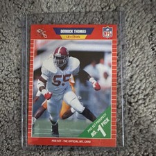Pro Set 1989 Derrick Thomas #498 Prospect No. 1 Pick Rookie Chiefs Alabama