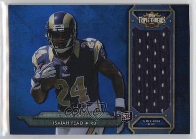 2012 Topps Triple Threads Rookie Jumbo Relic Sapphire /10 Isaiah Pead v7j