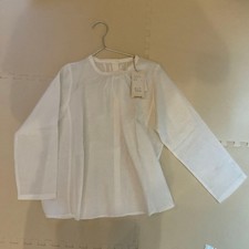 nest Robe Linen Stand Collar Blouse Black Free Size New with Tag