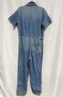 Pistola Women's Blue Grover S/S Field Suit Denim Jumpsuit Distressed NWT Sz L — photo 2