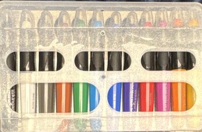 Kingart Multicolor Craft Markers Set in Plastic Case