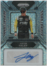 Justin Haley 2024 Panini Prizm Sensational Signatures Mojo Prizm Auto 13/25