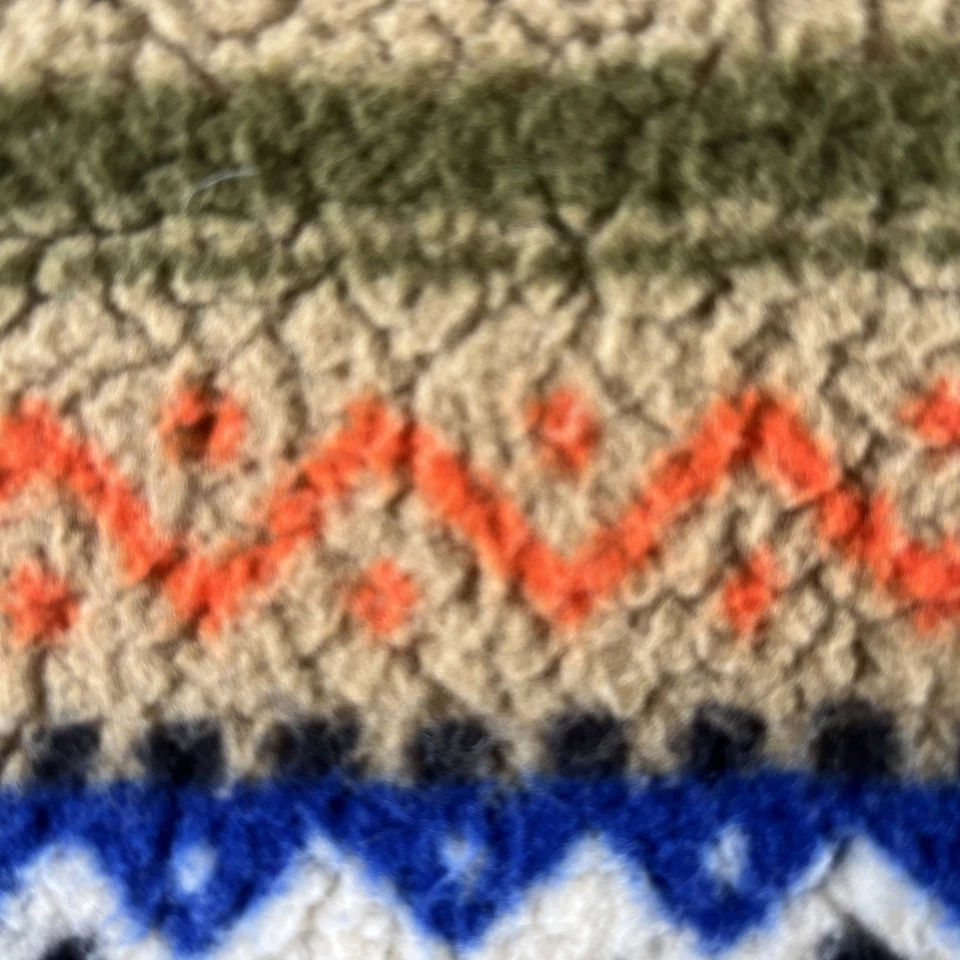 Old Navy Sherpa Fleece Quarter Zip Western Desert Pueblo Aztec XXXXL Mens Tall - Image 4 of 4