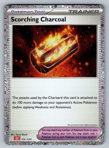 Scorching Charcoal 026/034 Pokémon TCG Classic Holo