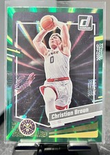 2023-24 Donruss #160 Christian Braun Green Laser Holo