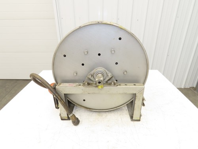 #ad #ad Hannay Reels 716 19 20 10.5J SR Retractable Industrial Air Hose Reel 1 2quot; X 49#x27; $189.99