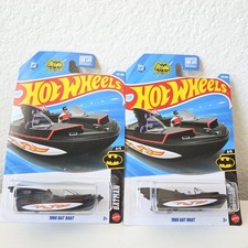 2026 Hot Wheels Mainline Batman 1966 BAT BOAT Black Color set of 2