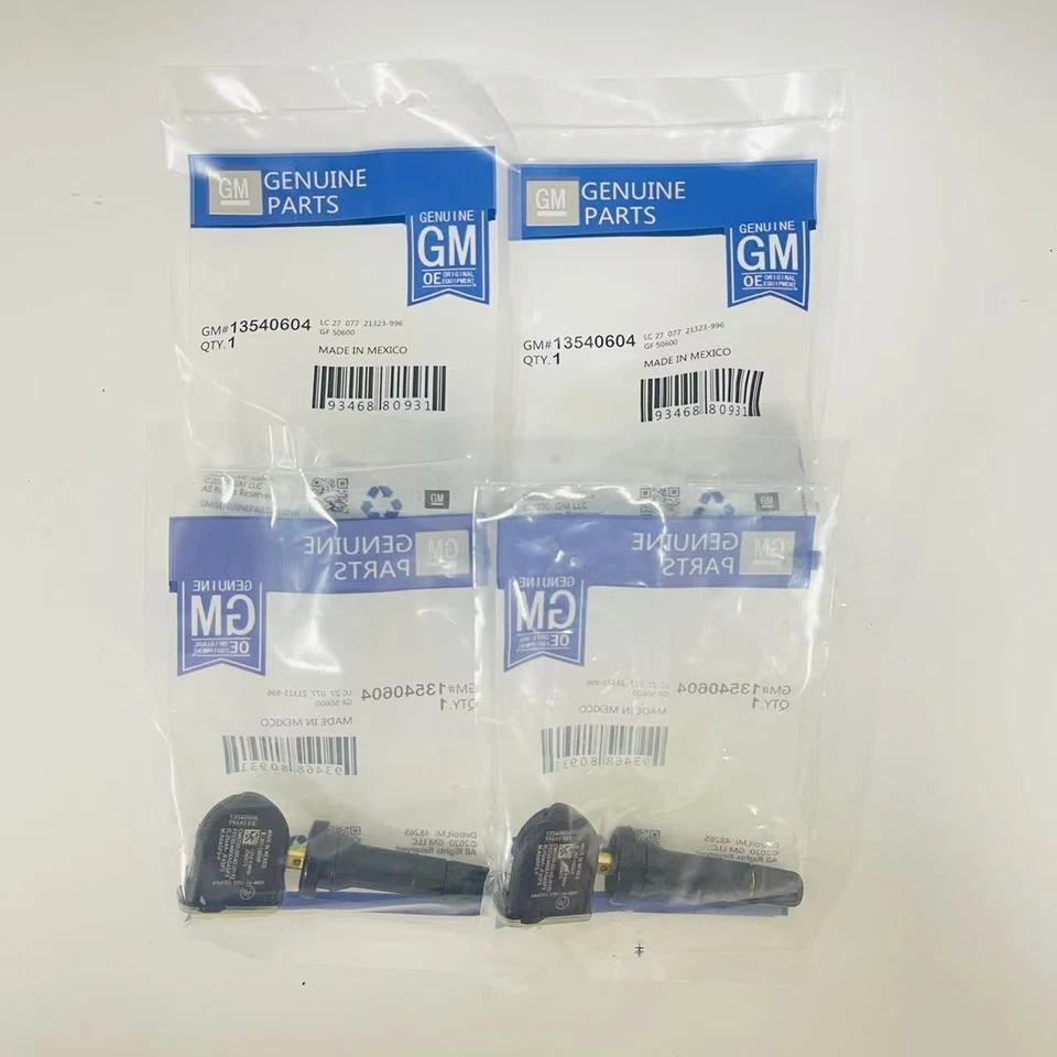 4x Genuine TPMS 13540604 Tire Pressure Sensor Buick Chevrolet Cadillac Escalade - Bild 4 von 4