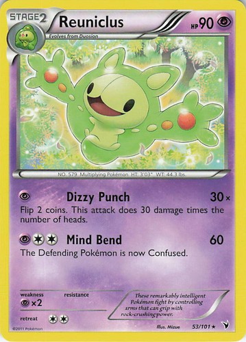 Reuniclus 53/101 Rare Noble Victories Pokemon Lightly Played