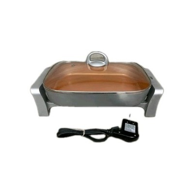 Bialetti Copper Titanium Ceramic Nonstick Electric Skillet Model TSK 2231QG