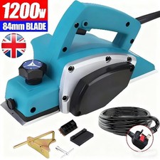 1200W Electric Wood Planer Corded Wood Plane Handheld Woodworking Tool 3-1/4''