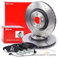 Brembo Xtra Bremsscheiben +BelÄGe +Kontakt Vorne FÜR Audi A4 B8 A5 8T 8F Q5 8R