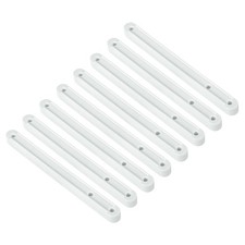 8Pcs Drawer Slides 180mm Plastic Drawer Rails Grooved Guide Rails White