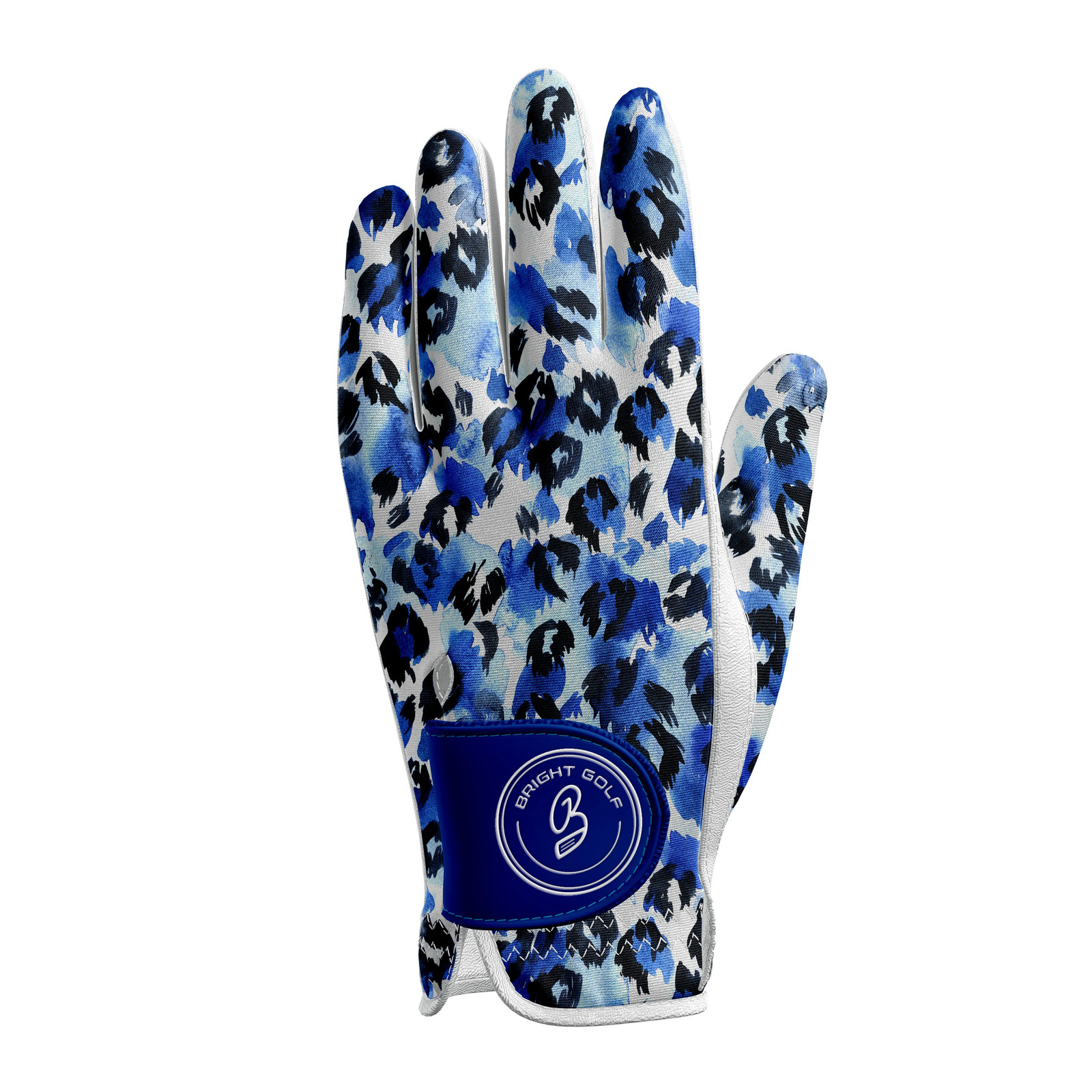 Glove Leopard Print Blue