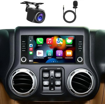 Car Radio Stereo Carplay For 2007-2017 Jeep Wrangler 4+64G 7in Car Player