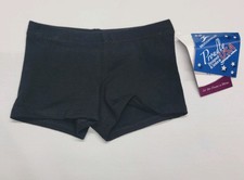 Motionwear Low-Rise Shorts Black Straight Waistband Low Rise SZ. SC 4-6