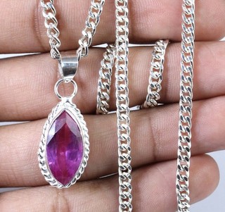 Mogok Pink Ruby 12.05 Ct Natural Marquise Certified Gemstone Rare Design Pendant