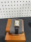 Seiko Tank Ladies Watch 2320-5639 Gold Tone Sapphire Crown