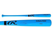 TREA TURNER PHILADELPHIA PHILLIES SIGNED BAT RAWLINGS 34&rsquo; FATHERS DAY FANATICS