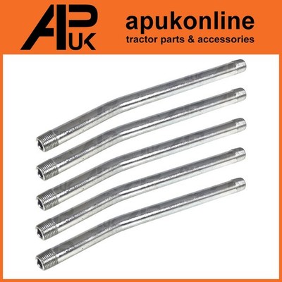5x Fettpressenrohre gekröpft starr 1/8 für JCB Bagger Bagger Loadall Fastrac