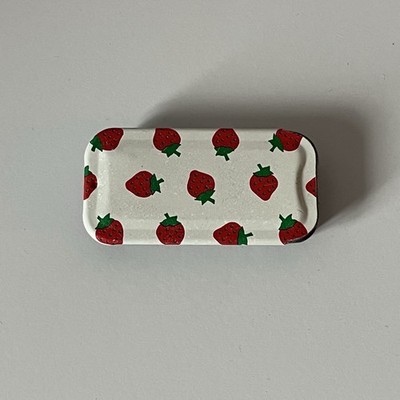 Potpourri Press Strawberry Miniature Tin Pill Trinket Keepsake Box 2 x1  USA