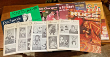 Lot of 1970s/1980s Vintage Knitting Crochet Booklets Patterns Animals Rugs Misc.