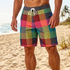 American Eagle AE Board Shorts Mens Swim Trunks Sz L Beach Vacation Resort NWOT